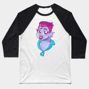 Grinning Fish Babe Baseball T-Shirt